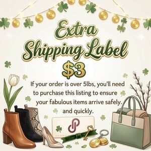 Extra shipping Label +5 lbs